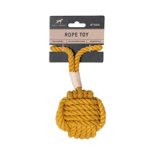 Rope Dog Toy, Ochre