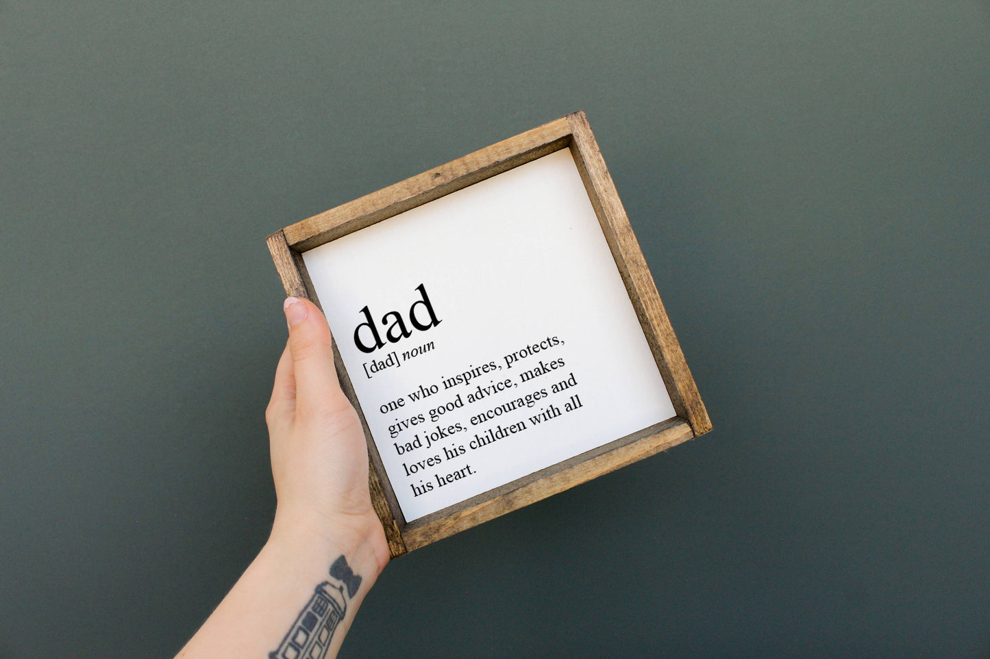 Dad Definition Wood Sign