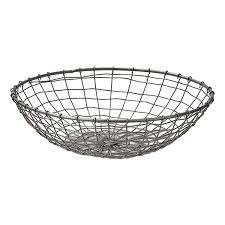 Decorative Wire Bowl, Gray